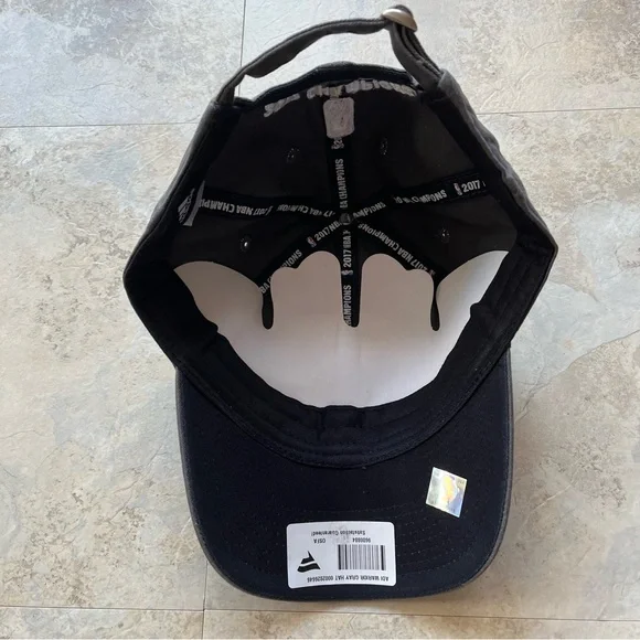 New Adidas Golden State Warrior 2017 Championship Hat Strap OS Gray - Picture 4 of 5